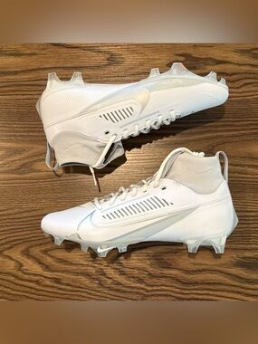 Size 10 Nike Vapor Edge Pro 360 2 Football Cleats DA5456-100 White - NEW